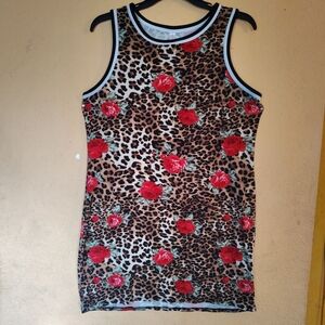 No Boundaries Black and White Sleeveless Bodycon Dress